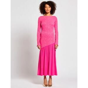 Daska Pink Meissa Maxi Pink Long Sleeve Dress